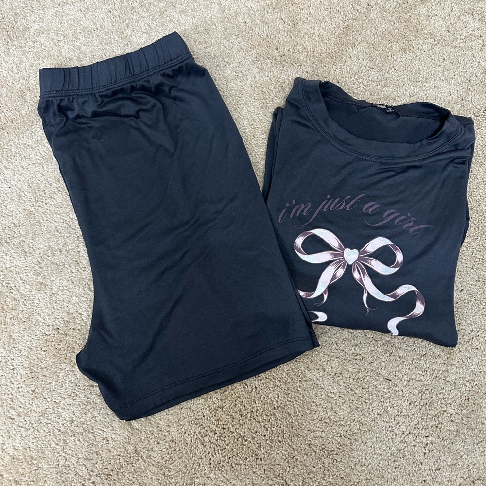 Fashion Nova Biker shorts Set